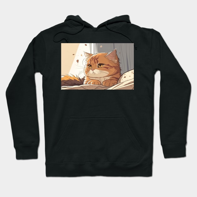 Fluffy Garfield Hoodie by Retrofit